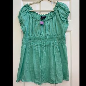 EUC Max Edition Empire Peasant Top XL